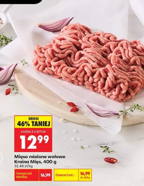 Mięso mielone wołowe Kraina Mięs