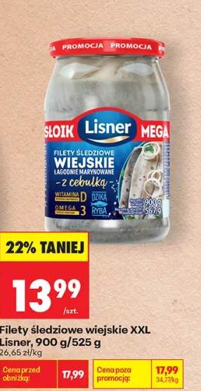 Filety śledziowe wiejskie XXL Lisner