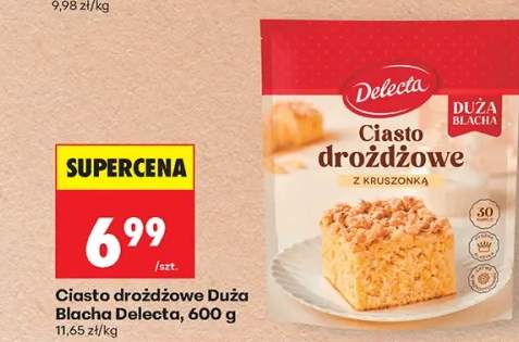 Ciasto drożdżowe Duża Blacha Delecta