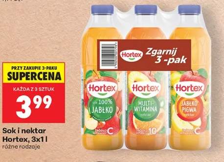 Sok Hortex jabłko 3-pak 1 l