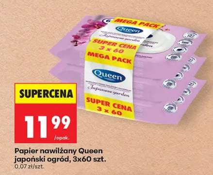 Papier nawilżany Queen japoński ogród 3-pak