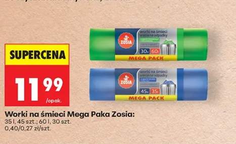 Worki na śmieci Mega Paka Zosia 35 l