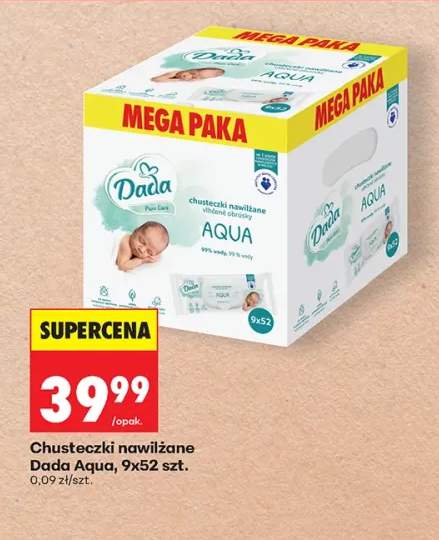 Chusteczki nawilżane Dada Aqua 9-pak