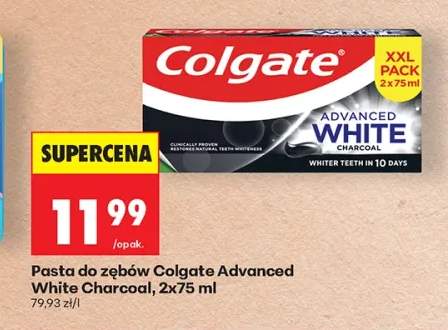Pasta do zębów Colgate Advanced White Charcoal 2-pak 75 ml