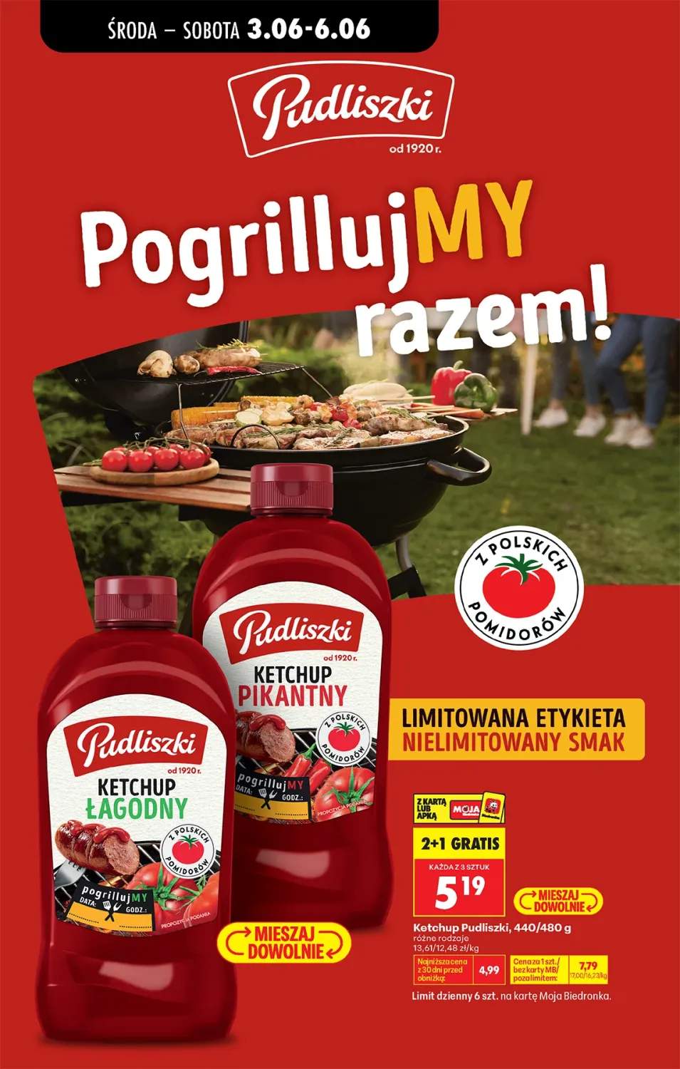 Ketchup Pudliszki łagodny