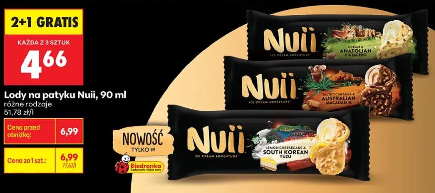 Lody na patyku Nuii Cream & Anatolian Pistachio