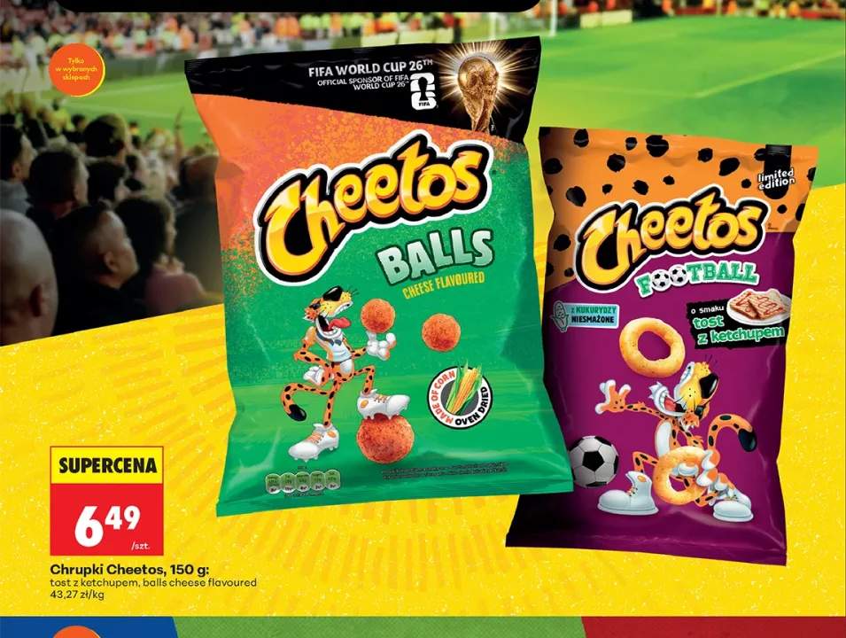 Chrupki Cheetos Balls cheese flavoured