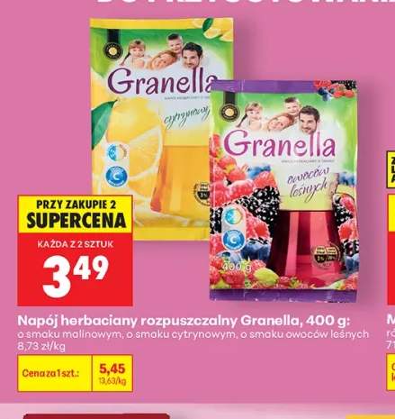 Napój herbaciany rozpuszczalny Granella o smaku owoców leśnych