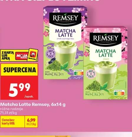 Matcha Latte Remsey smak czarnego bzu