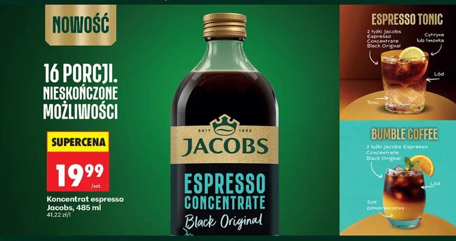 Koncentrat espresso Jacobs Black Original