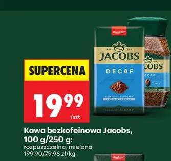 Kawa bezkofeinowa mielona Jacobs