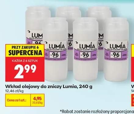 Wkład olejowy do zniczy Lumia