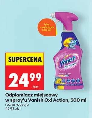Odplamiacz miejscowy w spray'u Vanish Oxi Action