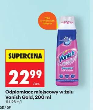 Odplamiacz miejscowy w żelu Vanish Gold