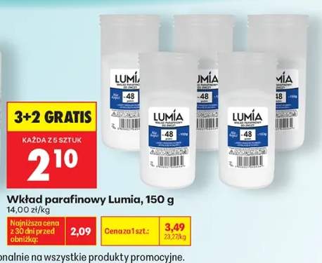 Wkład parafinowy do zniczy Lumia