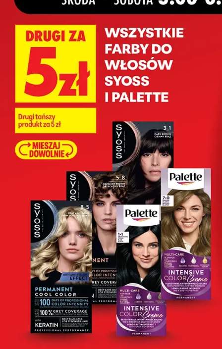 Farba do włosów Palette