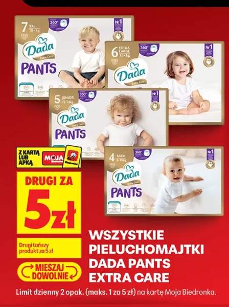 Pieluchomajtki Dada Pants Extra Care
