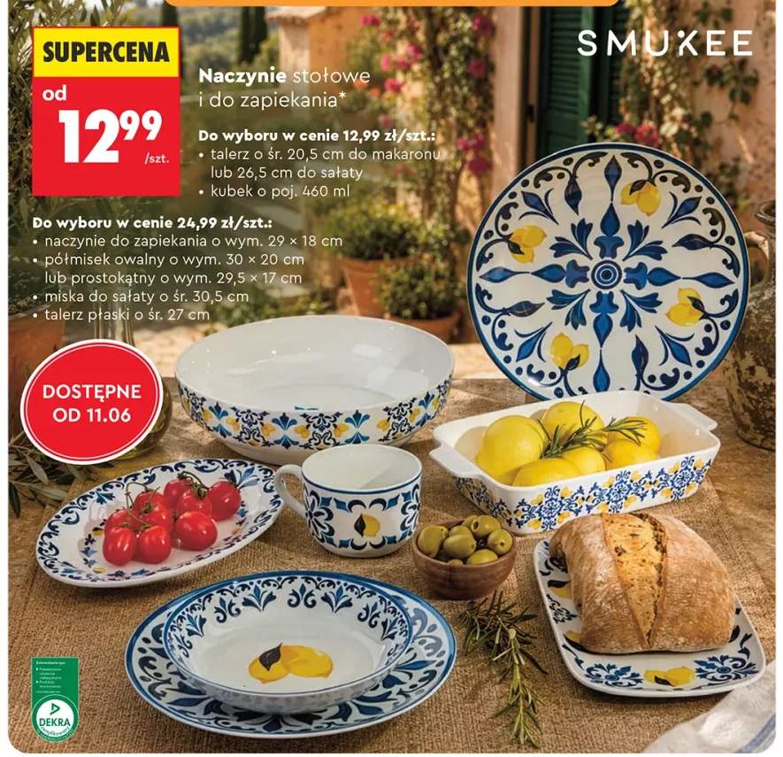 Talerz płaski o śr. 27 cm Smukee