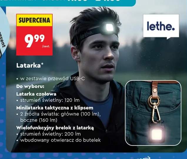 Latarka czołowa Lethe.
