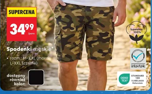 Spodenki męskie Clevé czarne