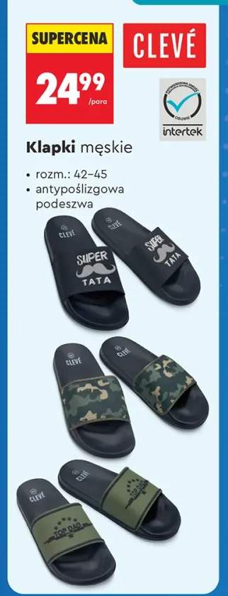 Klapki męskie Clevé