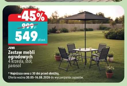 Zestaw mebli ogrodowych Jumi