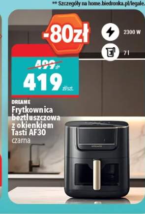 Frytkownica beztłuszczowa Dreame Tasti AF30 czarna