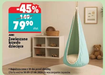Zawieszane krzesło dziecięce Jumi
