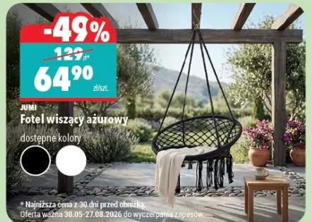 Fotel wiszący ażurowy Jumi