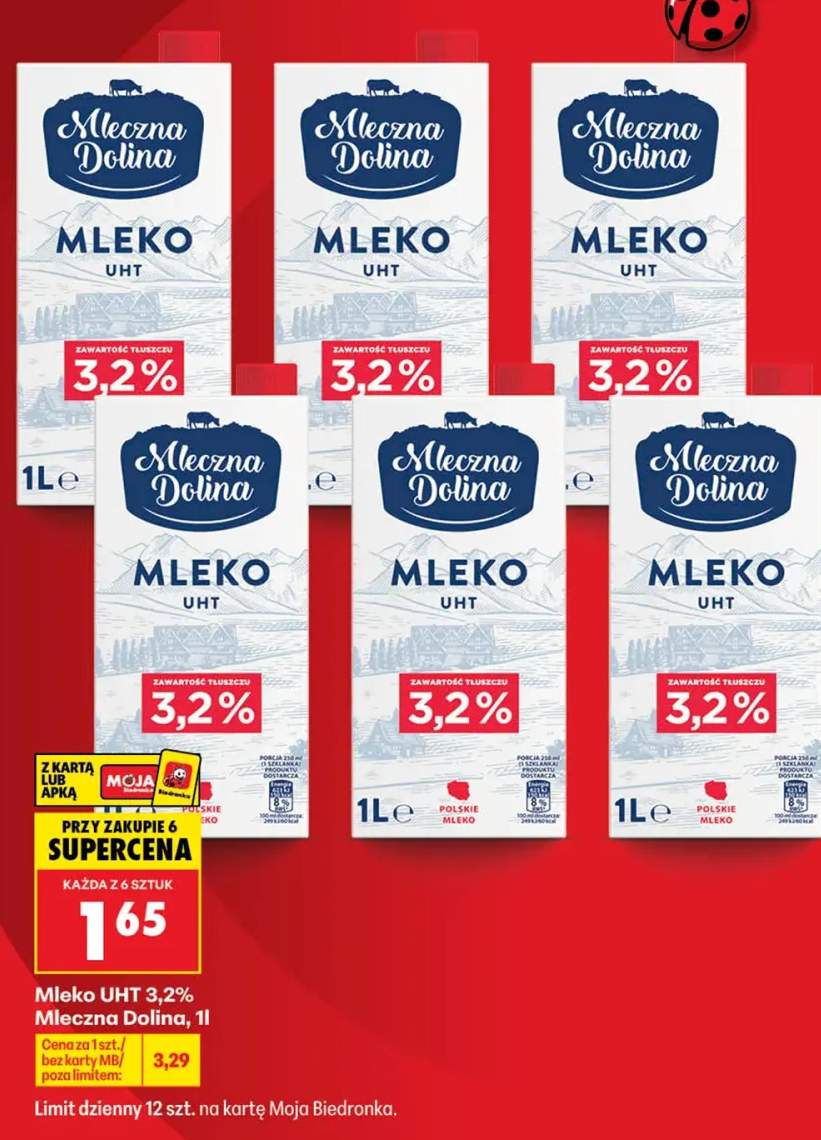 Mleko UHT 3,2% Mleczna Dolina