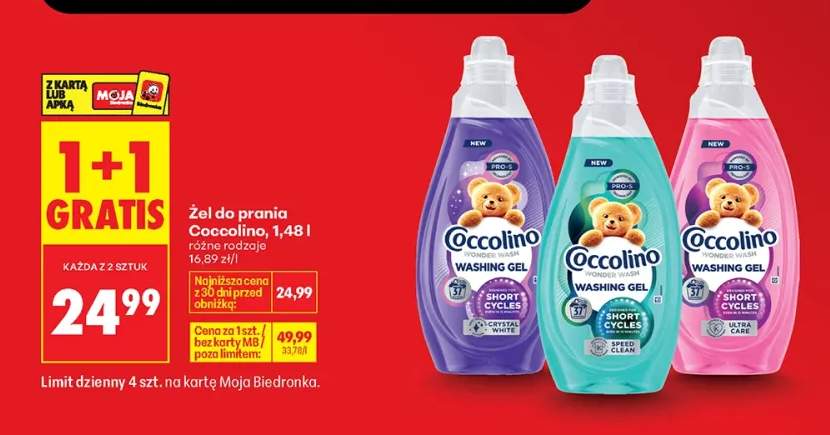 Żel do prania Coccolino Wonder Wash Speed Clean