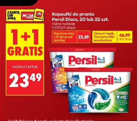 Kapsułki do prania Persil Discs Color 22-pak