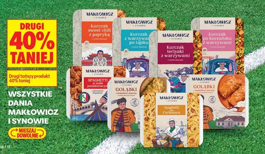 Danie gotowe Spaghetti w sosie pomidorowym z pieczonymi klopsikami Makłowicz i Synowie