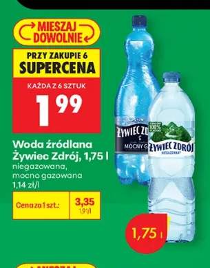 Woda źródlana Żywiec Zdrój mocno gazowana