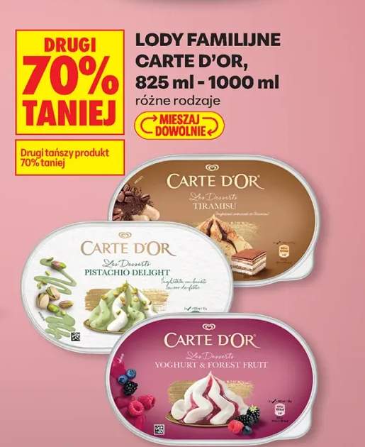 Lody familijne Carte D'Or Les Desserts Tiramisu
