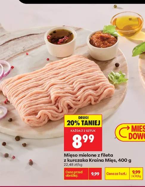 Mięso mielone z fileta z kurczaka Kraina Mięs