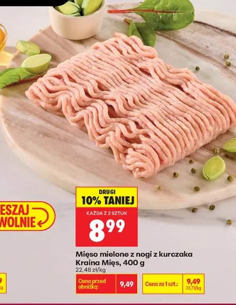 Mięso mielone z nogi z kurczaka Kraina Mięs