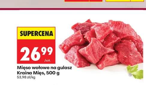 Mięso wołowe na gulasz Kraina Mięs