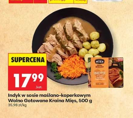 Indyk w sosie maślano-koperkowym Wolno Gotowane Kraina Mięs