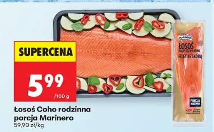 Łosoś Coho rodzinna porcja Marinero