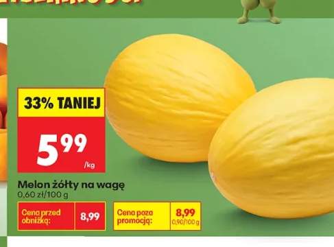 Melon żółty na wagę