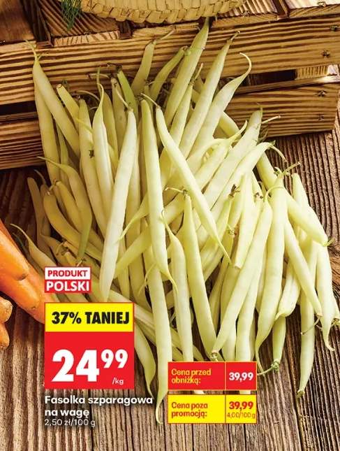 Fasolka szparagowa na wagę polska