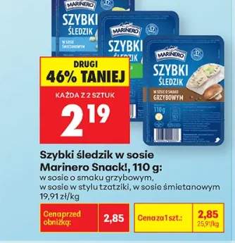 Szybki śledzik w sosie śmietankowym Marinero Snack