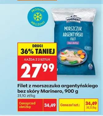 Filet z morszczuka argentyńskiego bez skóry Marinero