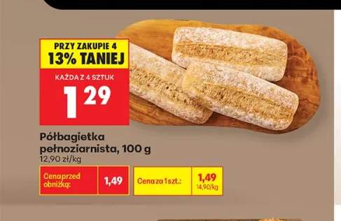 Półbagietka pełnoziarnista