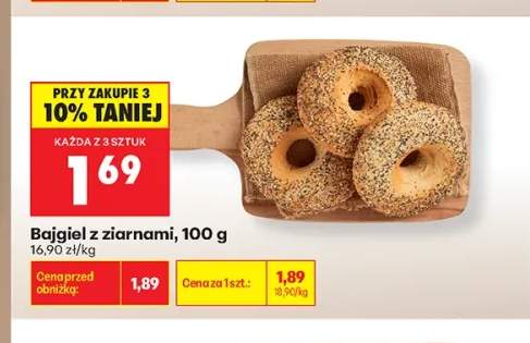 Bajgiel z ziarnami