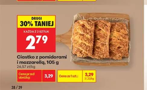 Ciastko z pomidorami i mozzarellą