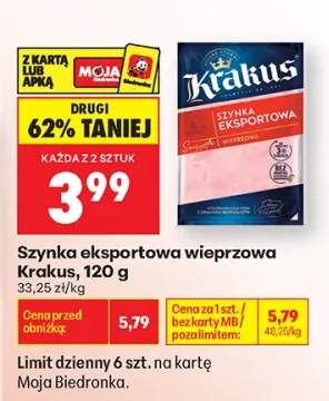 Szynka eksportowa wieprzowa Krakus