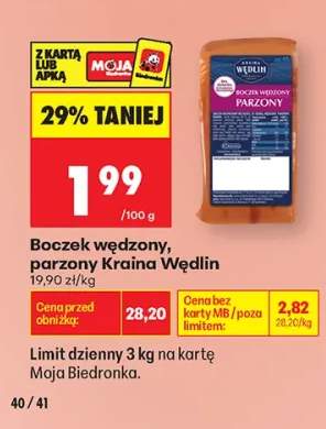 Boczek wędzony parzony Kraina Wędlin