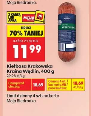 Kiełbasa Krakowska Kraina Wędlin